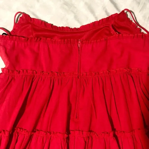 B.Smart Red Flowy Mini Babydoll Dress - Picture 5 of 5